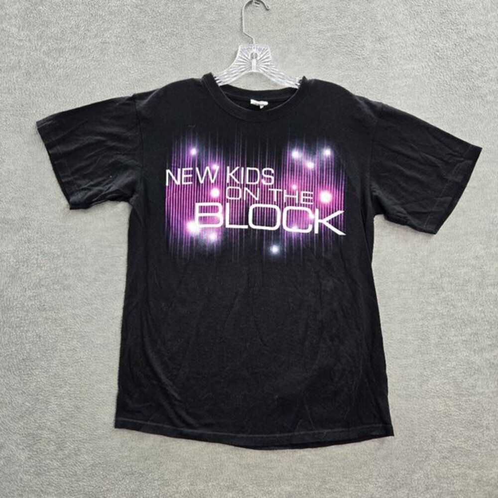 New Kids On The Block Tour 2011 Men Shirt Medium Black Short Sleeve Crew Neck